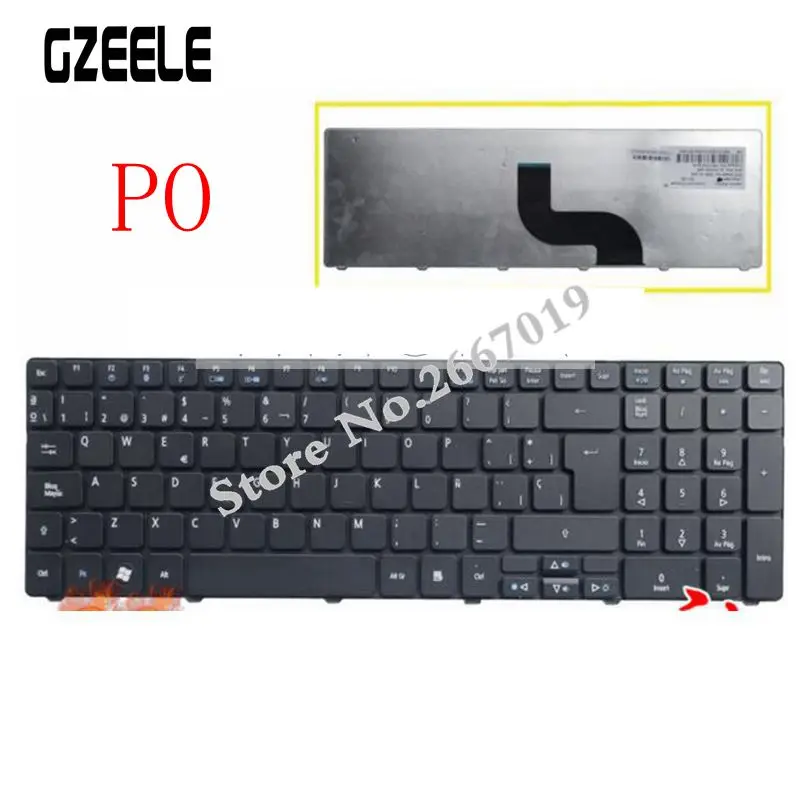 Португальский клавиатура для Acer Aspire 7741 7741G 7741Z 7745G 8942 8942G 5820 5820G 5820T 5820TZ 5820TG 5820TZG 7745Z