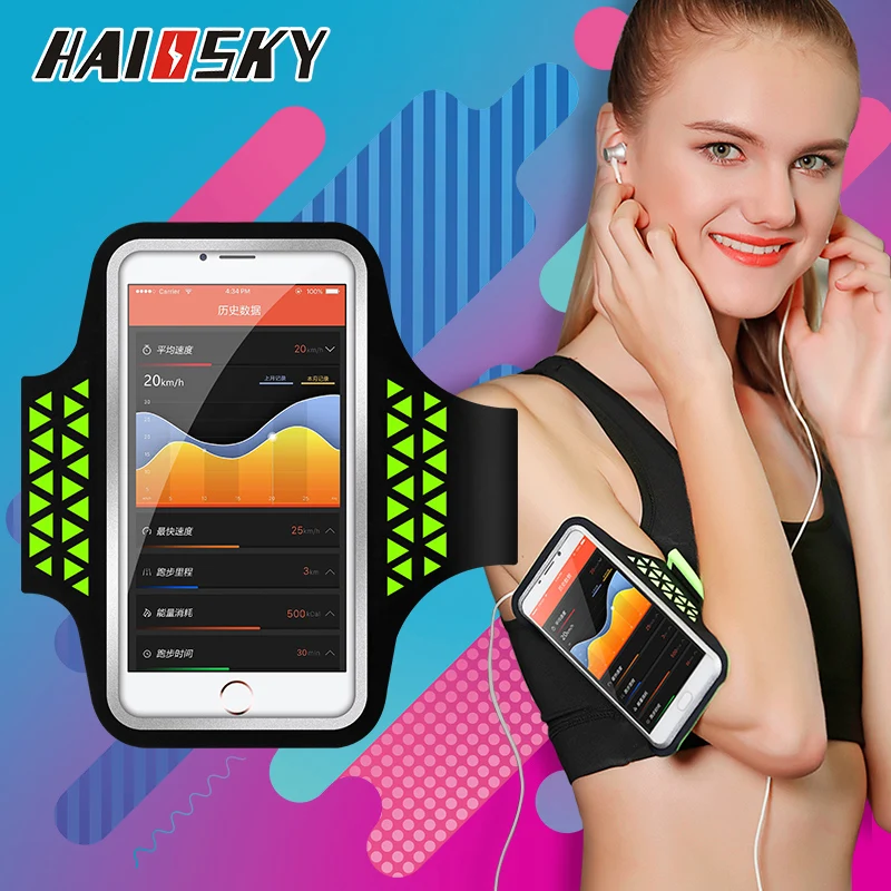 Спортивные повязки для бега и фитнеса iPhone XR XS Max X 8 7 Plus Samsung S9 Huawei P20 Lite|Крепления на