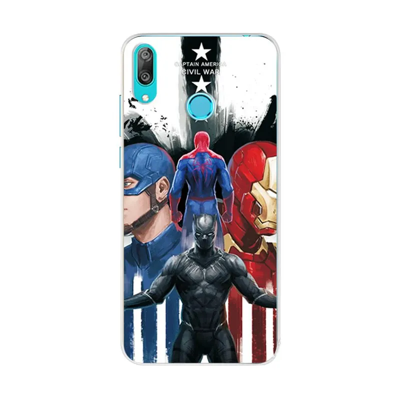 Protect Phone Cases Shell For Huawei Y7 2019 6.26'' Novelty Soft Silicon Colorful Printed Case Cover |