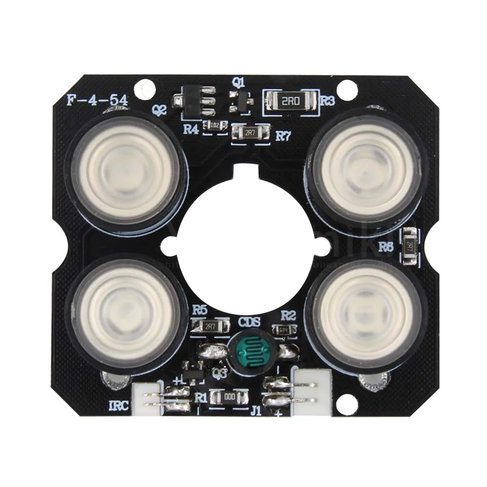 Yumiki 4pcs array IR led Spot Light Infrared 4x IR LED board for CCTV cameras night vision(52mm diameter