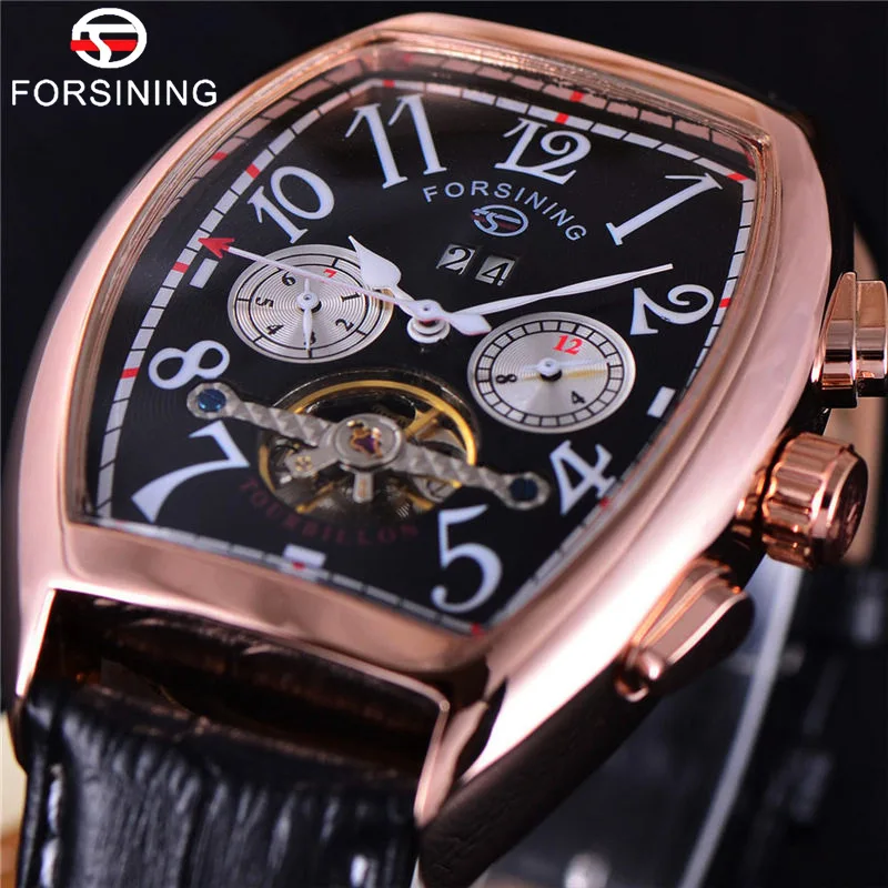 Мужские наручные часы FORSINING деловые автоматические механические с скелетом|watch