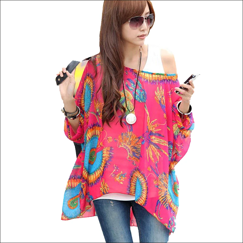 Блузка рубашка Женская Полосатая Печать повседневные летние топы 2018 Новая мода