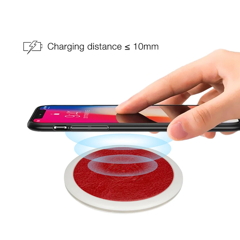 Kabym mini qi Беспроводное зарядное устройство четыре цвета для Samsung S8 S7 S6 S5 iPhone 8 X