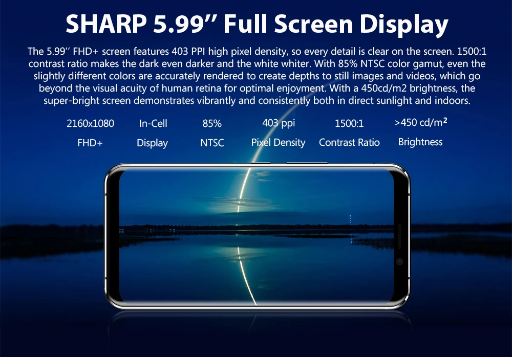 LEAGOO S8 Pro, 6 ГБ, 64 ГБ, 5,99 дюйма, 18:9 дисплей, мобильный телефон, Android 7,0, MTK6757, четыре ядра, две камеры, сканер отпечатков пальцев, ID, 4G, смартфон