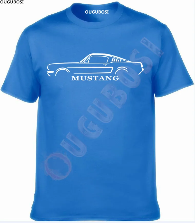 Классический MUSTANG FASTBACK вдохновил футболка с изображением автомобиля | Мужская