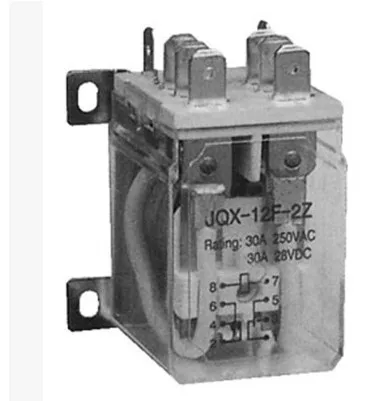 

JQX-12F 2Z 12VDC 24VDC 48VDC 230VAC 380VAC