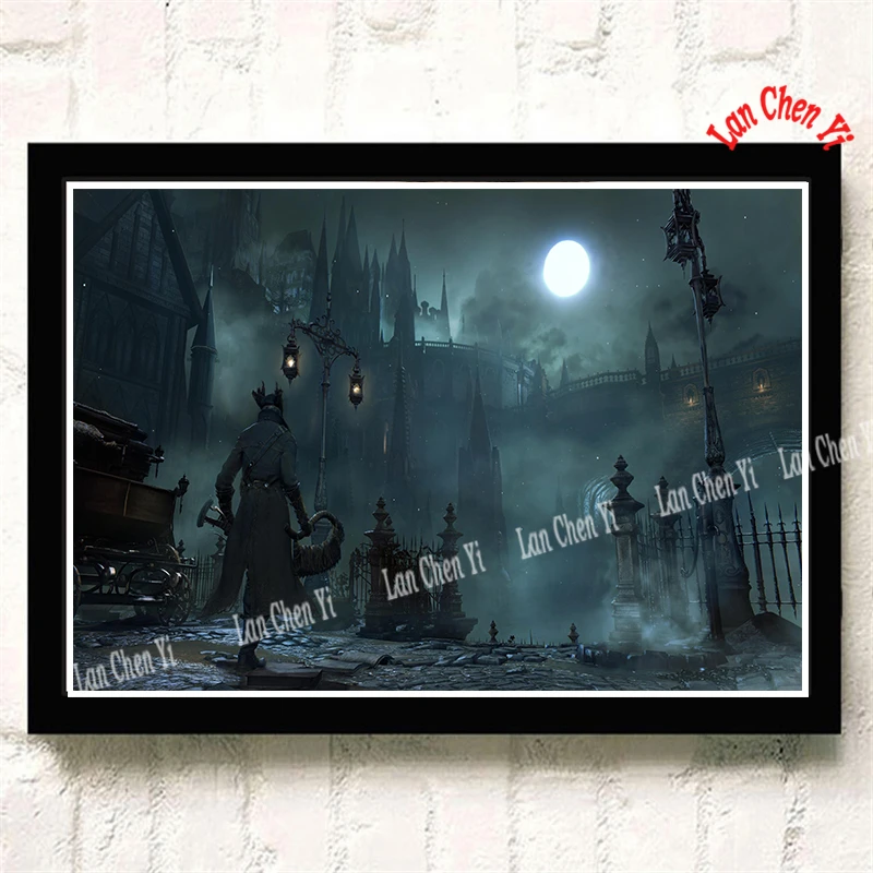 Бумага с покрытием Bloodborne, плакат, офисный подарок, столовая, домашний декор, настенная наклейка, дизайн