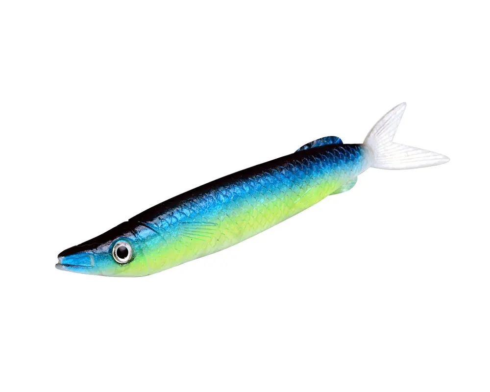 BALLEO, 1 шт., barracuda, глубокая морская Мягкая приманка, 22 см, 52 г, рыхлитель, силиконовая приманка, Большая искусственная имитирующая приманка, Аксессуары для рыбалки