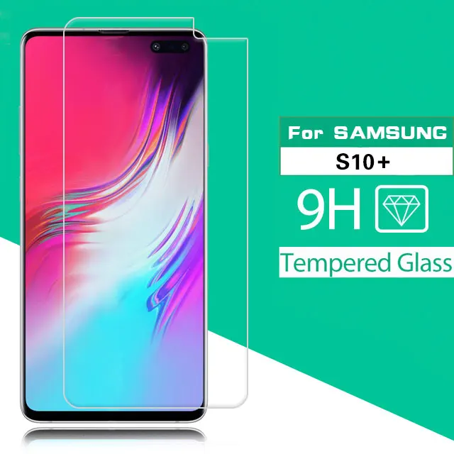 Прозрачная стеклянная пленка Temepred для Samsung Galaxy S10 + Plus S10Plus SD855 Exynos G975N S10E защита