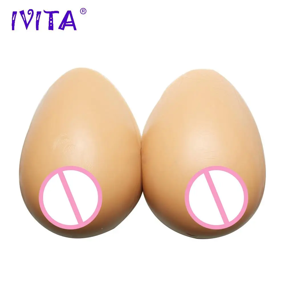 IVITA 1600 г/пара поддельные груди силиконовые формы искусственные для