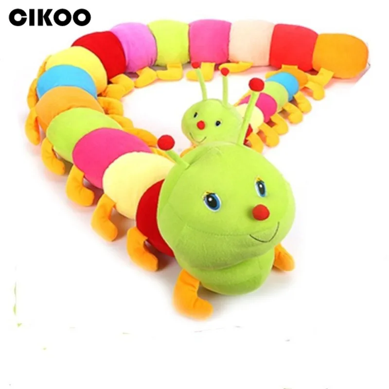 CIKOO 1 шт., 50 см, милая игрушка в виде червя, мягкие плюшевые гусеницы, удерживающие подушки, куклы, игрушки для детей, Плюшевые Развивающие игрушки для малышей и детей