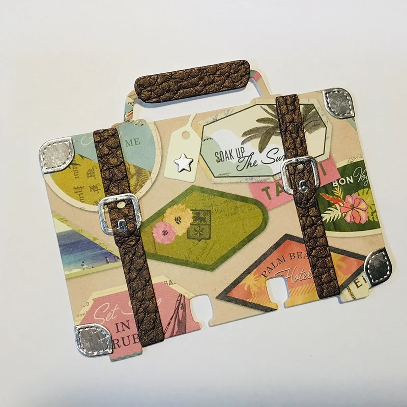 Металлический Трафаретный вырубной штамп 2019 новый чемодан памяти dex Rolodex