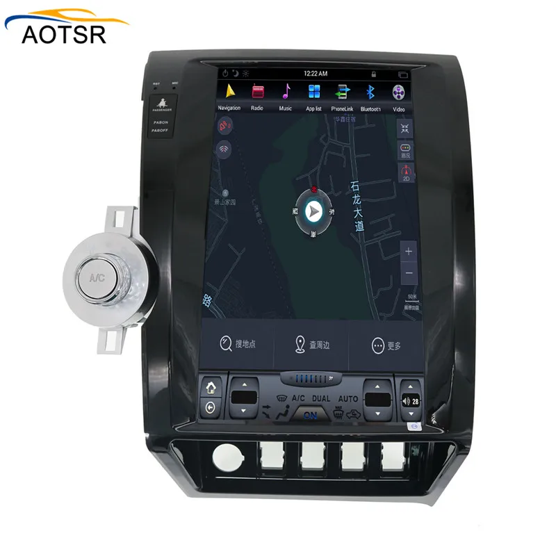Tesla стиль Android 6,0 Автомобильный gps навигация для Toyota Tundra 2007-2011 Автомобильный Радио стерео BT нет dvd-плеер головное устройство большой экран