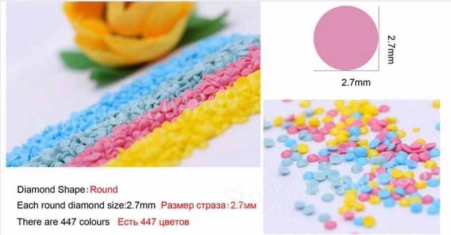 Новый Полный круглый Бриллиант 5D СДЕЛАЙ САМ Алмаз Живопись &quotбольшой