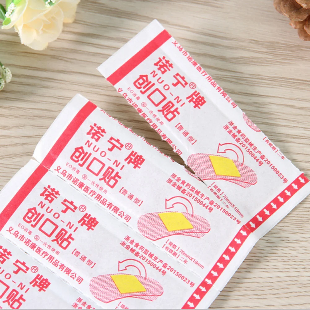 Дорожные Детские клейкие повязки для остановки кровотечения 50 шт. 100