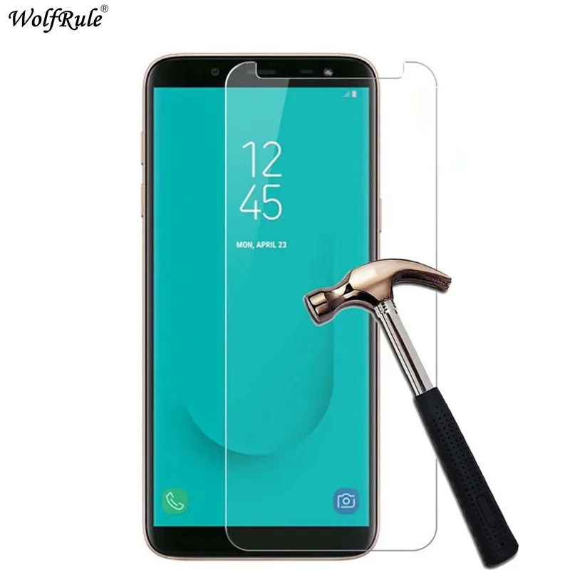 2 шт для стекла Samsung Galaxy J6 Plus защита экрана закаленное стекло + пленка телефона Prime