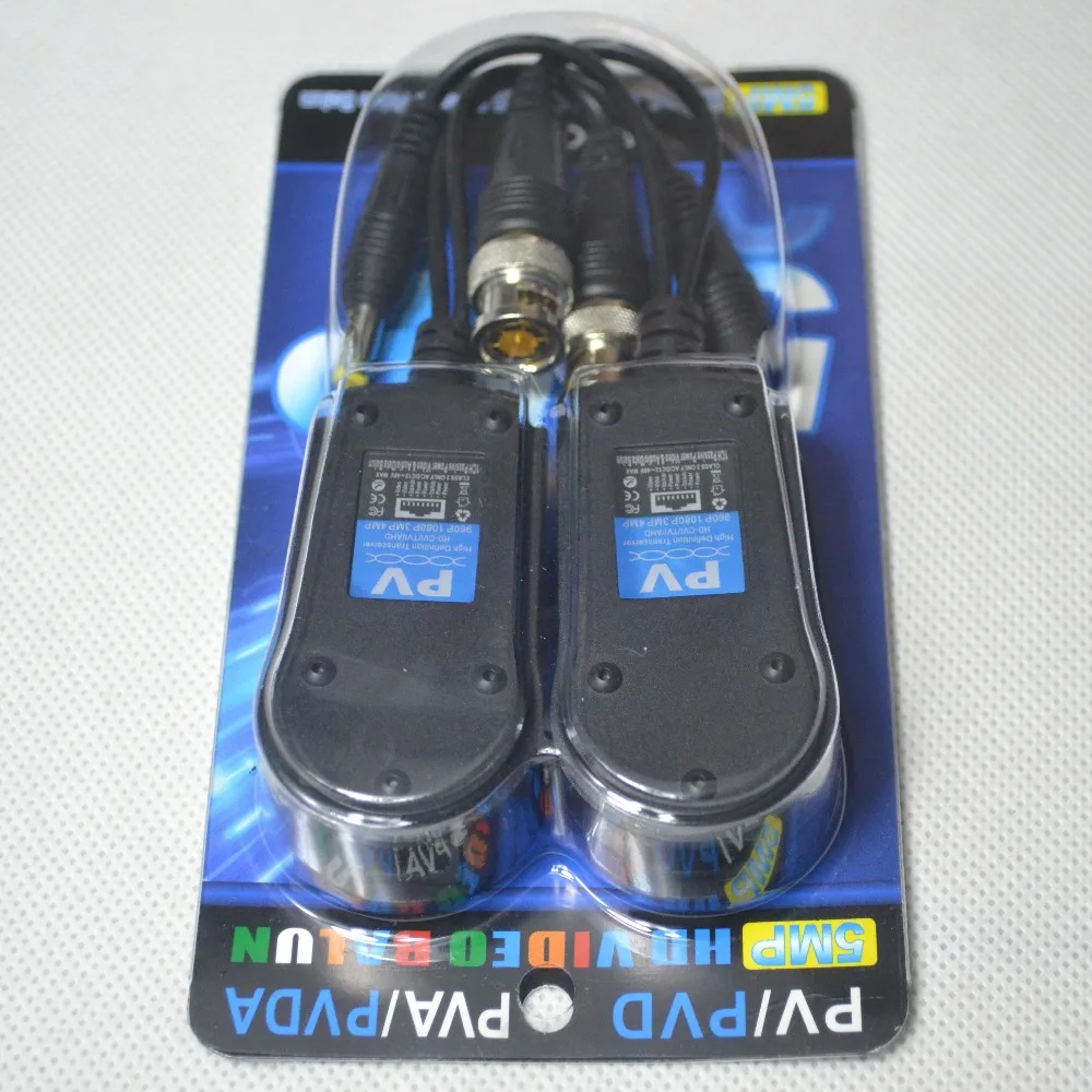 Видео балун HD ХВН TVI AHD CVBS 5MP 4MP 3MP 1080 P 720 P 960 P пассивный RJ45 CCTV трансивер питания Мощность для Камера