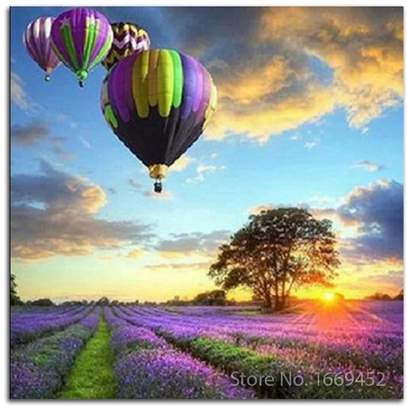 Июль вышивка стразами воздушный шар крестиком иконы Алмазная воздушная живопись