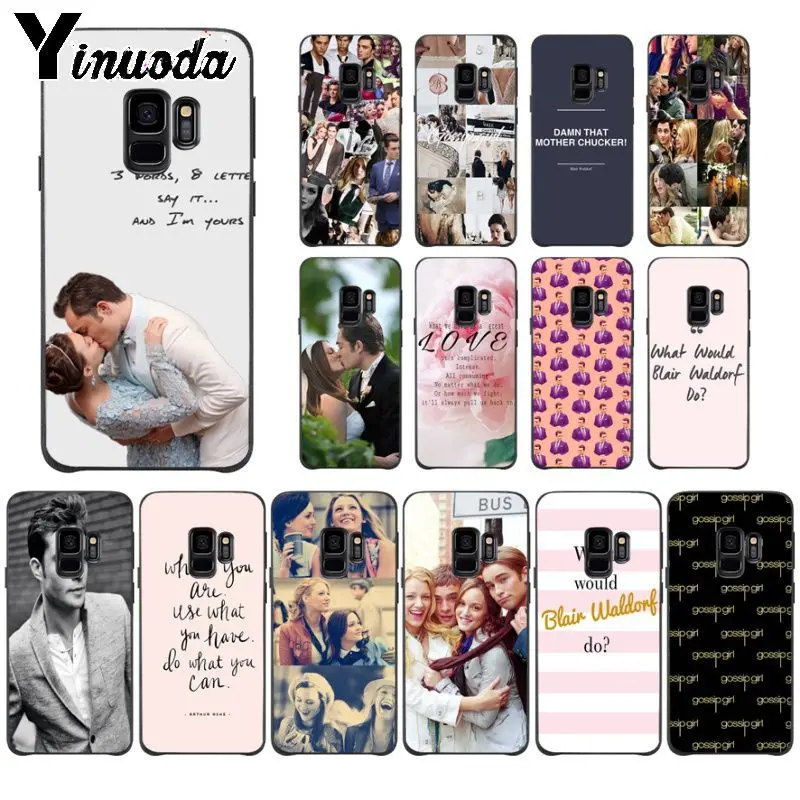 Мягкий силиконовый чехол для телефона Yinuoda Gossip Girl Blair Chuck Bass Samsung Galaxy s9 s8 plus note 8 note9 s7