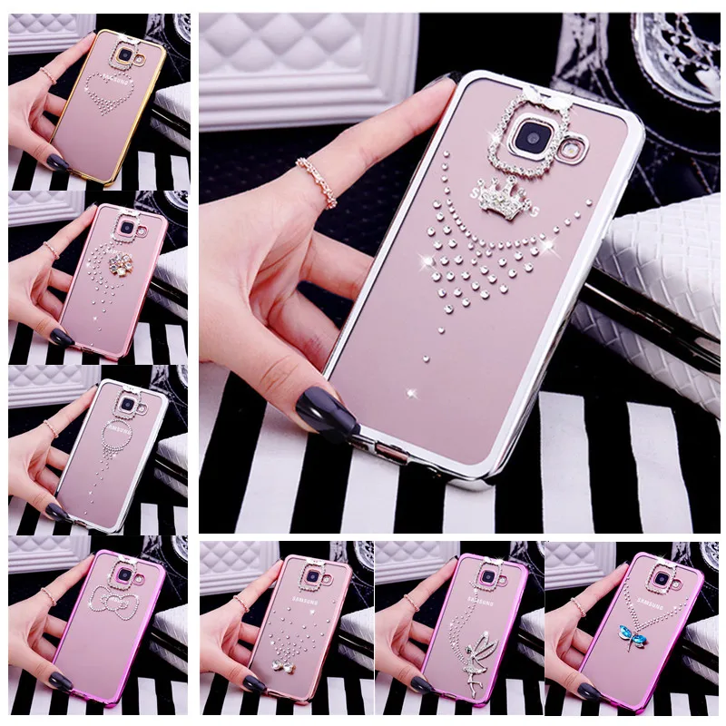 Позолоченный мягкий 3d Блестящий чехол для телефона Samsung Galaxy J3 J5 J7 A3 A5 A7 2016 2017 S8 S9 A6 A8