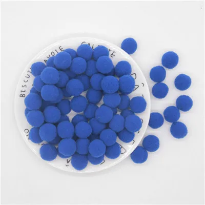 28blue 10/15/20/25 мм Мини пышная Нижняя Pom Poms помпонами ручной работы для детей игрушки свадебный Декор Сделай Сам швейного Ремесла поставок 100 шт - Цвет: 28blue