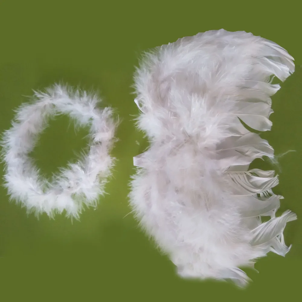 Головной убор для новорожденных повязка волос с крыльями ангела и феи костюм