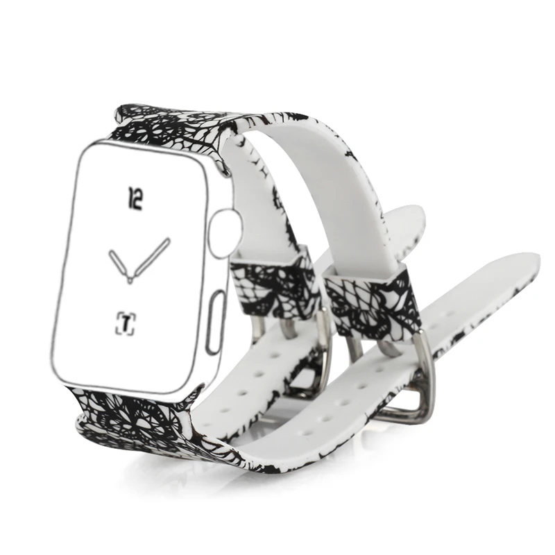 Bemorcabo для Apple Watch Band мягкий силиконовый спортивный стиль мужчин и женщин ремешок