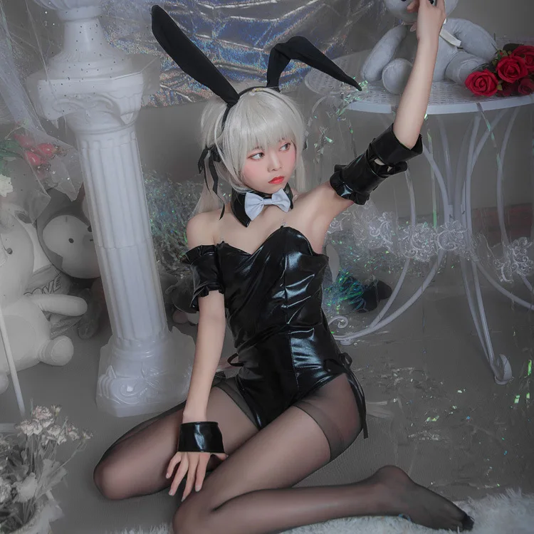 Костюм для косплея Automata YoRHa No.2 2B латексная краска искусственная кожа черная