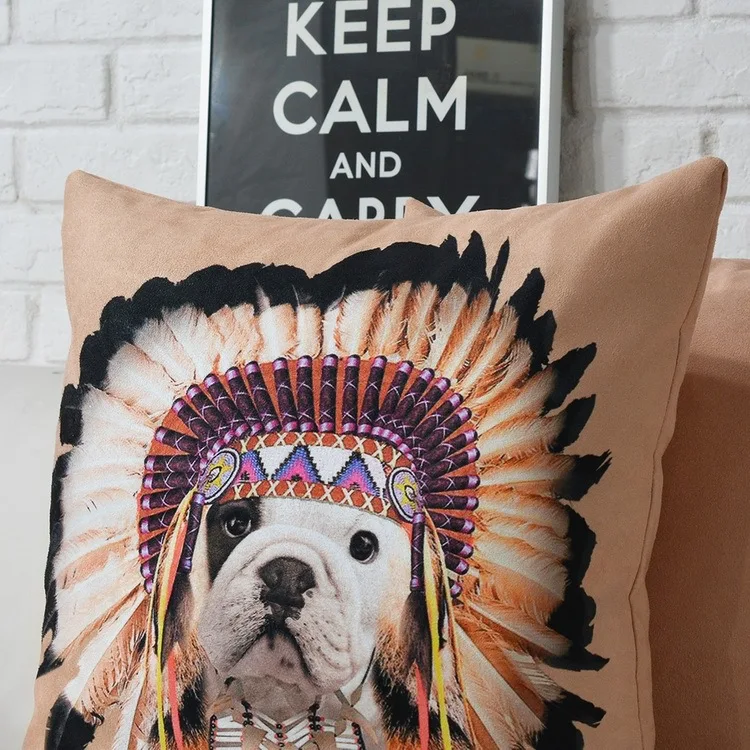 Креативный плюшевый чехол для подушки с изображением собаки из мультфильма