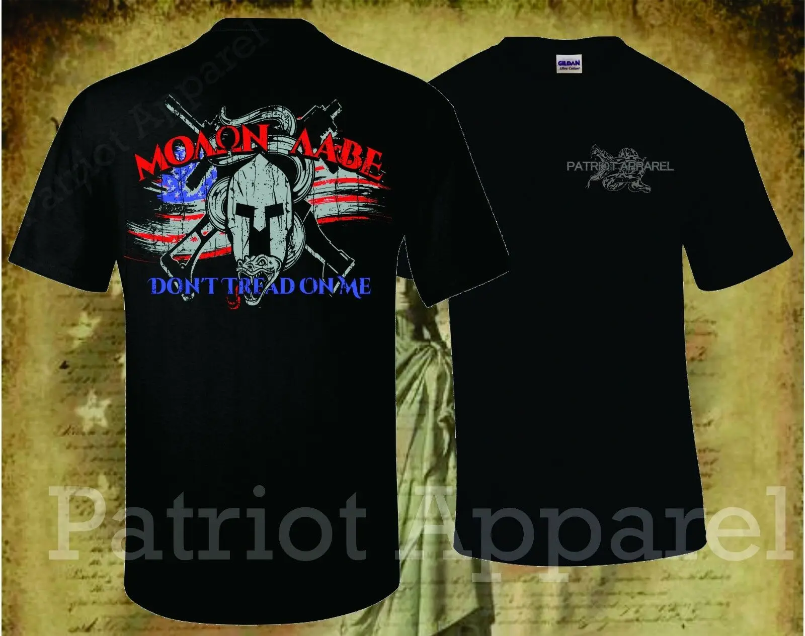 Модная футболка Molon Labe двухсторонняя Ar15 Them It 2Nd с 3 процентами 2019|Мужские футболки|