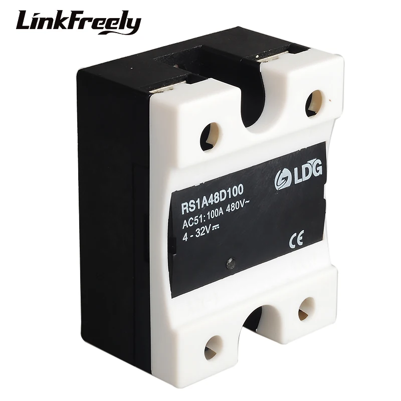 Твердотельное реле RS1A48D100 100 А 220 В SSR 5 12 24 32 постоянного тока вход Triac выход 42 530