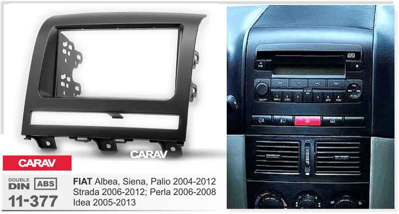 CARAV 11-377 Высокое качество радио фасции для FIAT Albea Siena Palio 2004-2012 Perla стерео фасции Dash CD отделка установочный комплект