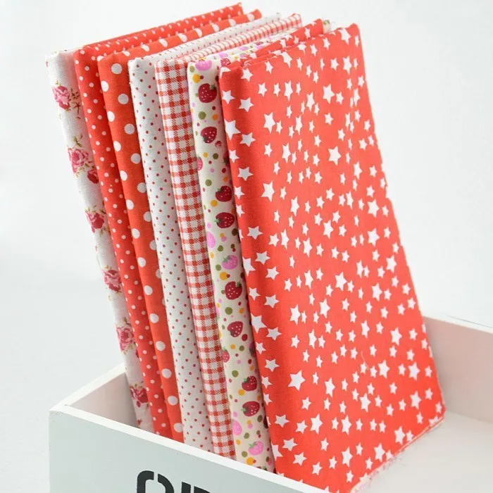 Хлопчатобумажная ткань Booksew, 10 комплектов, 50 см x 50 см, 70 шт./лот, стеганая Лоскутная Ткань для шитья,, W3B3-5