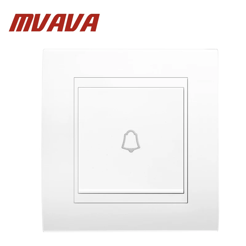 MVAVA 86*90 мм 110 250 В нажимное дно домашний офис отель ворота дверной звонок настенный