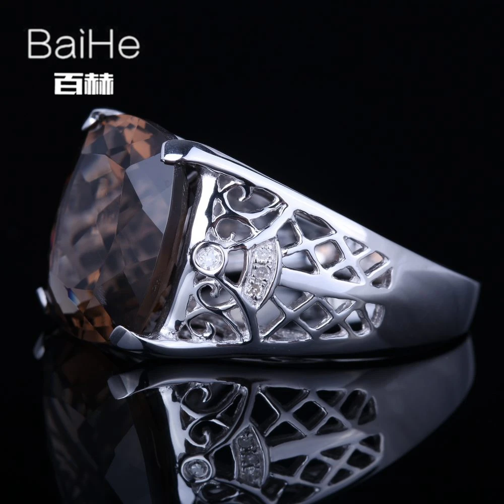 Женское Винтажное кольцо BAIHE белое золото 14 К (AU585) 8 карат сертифицированное