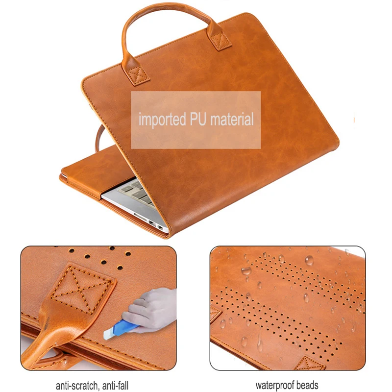 Из искусственной кожи ноутбук портфель для Macbook Air 11 Air 13 Pro 13 Pro 15 ''для Macbook Air 11/12 15,4 Новые Pro 13 Сенсорная панель Тетрадь