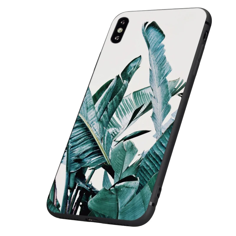Черный чехол из ТПУ для iphone 5 5s se 6 6s 7 8 plus x 10 силиконовый XR XS 11 pro MAX с летними