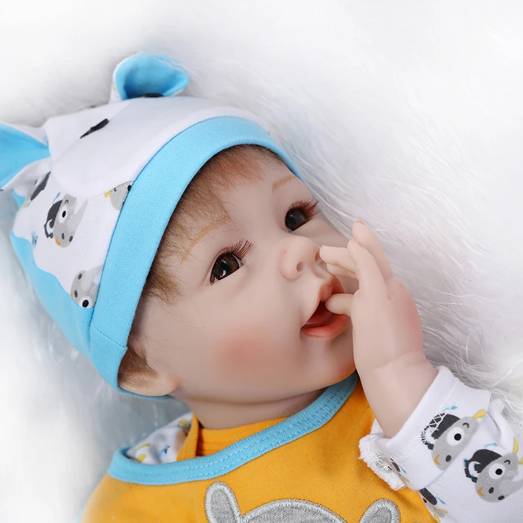 NPK reborn doll силиконовые виниловые игрушки Мягкое хлопковое туловище с высококачественное моделирование Детская кукла импортный мохер