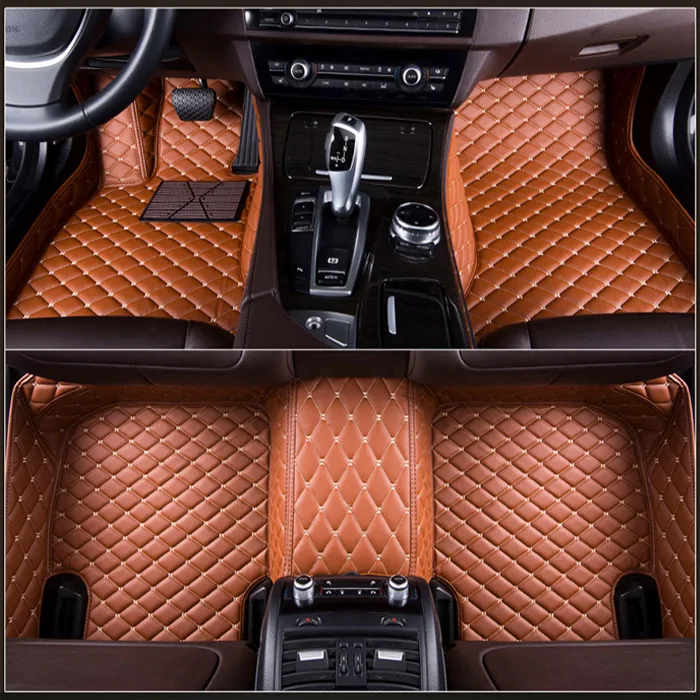 brown 3D Автомобильные Коврики для kia sportage ceed rio 3 4 soul optima sorento niro stinger sorento коврики для автомобилей на заказ - Название цвета: brown