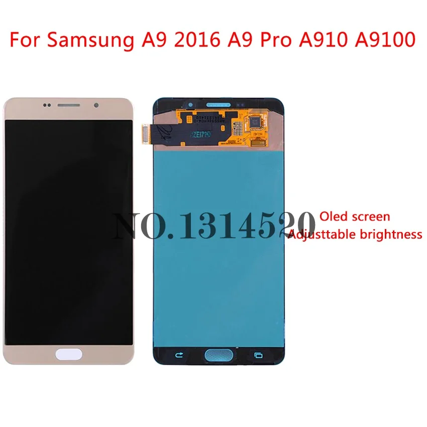 100% AMOLED для SAMSUNG GALAXY A9 Pro ЖК-дисплей 2016 A910 A9100 A910F Дисплей Сенсорный экран Замена |