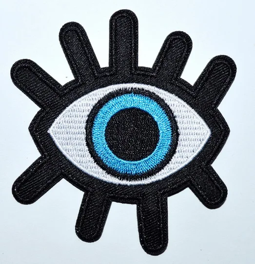 

30x Eye eyeball tattoo biker horror goth punk emo retro applique iron on patch