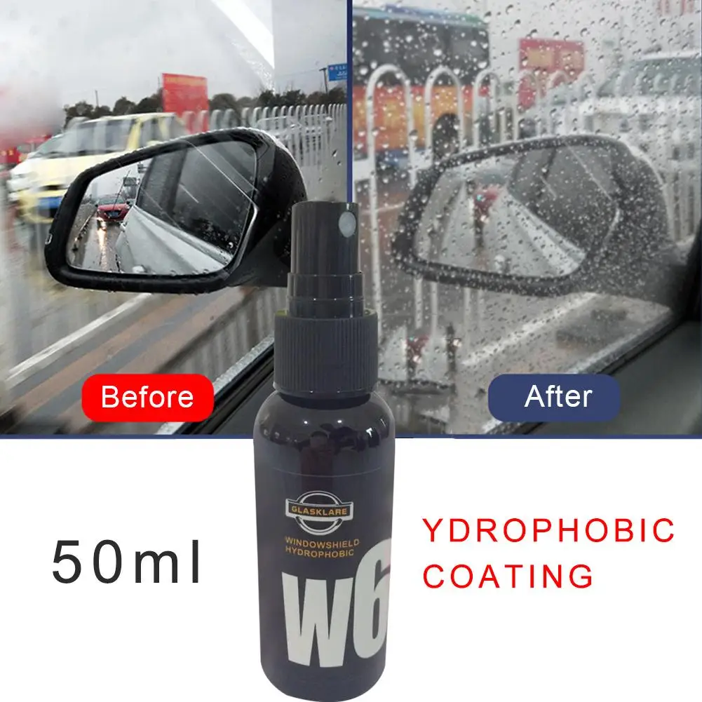 50ml Car Windshield Glass Nano Hydrophobic Coating Waterproof Agent Multifunctional Auto Rearview Mirror Film | Автомобили и