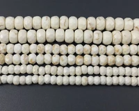 white magnesite howlite turquois e beads faceted stone beads 3x5mm 4x6mm 5x8mm faceted roundle beads specer bead 15 5piece