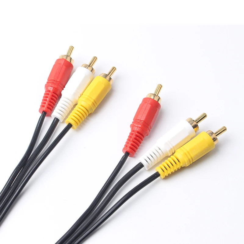 ULT-Best 3 RCA-3RCA аудио-видео кабель штекер-штекер 3RCA-3RCA AV провод для DVD ТВ-приставки 1 5 м
