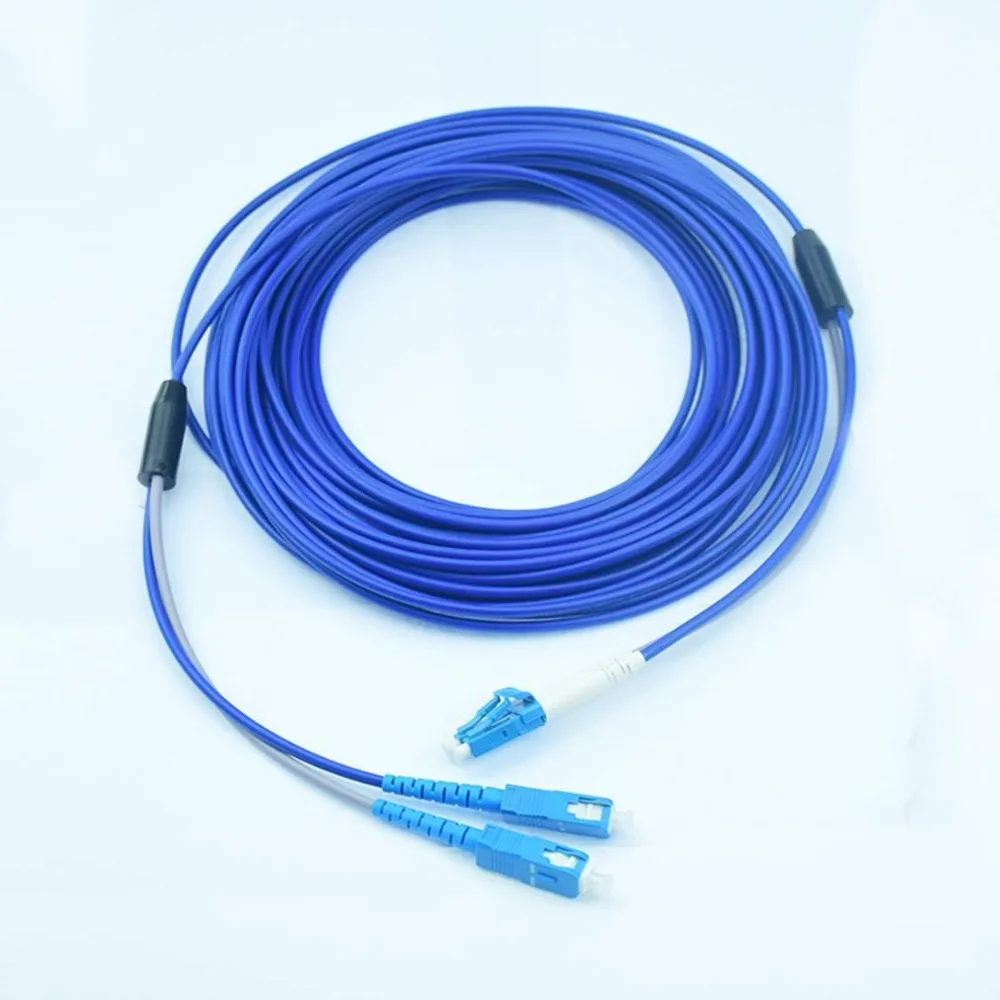 

50meters Armored Singlemode Duplex Fiber Optic Cable(9/125)- LC to SC