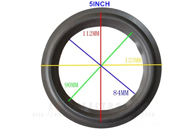 10 шт./лот 4 ''5'' 6 ''8'' 10 ''12' 15' 4 дюйма 6 дюймов 12 дюймов кольцо из вспененного материала для динамика боковой бас громкий динамик ремонтная часть - Цвет: 5Inch