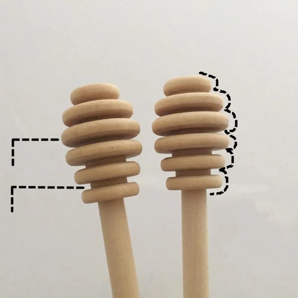 50 шт. деревянная медовая палочка для перемешивания ручка смешивания ложка
