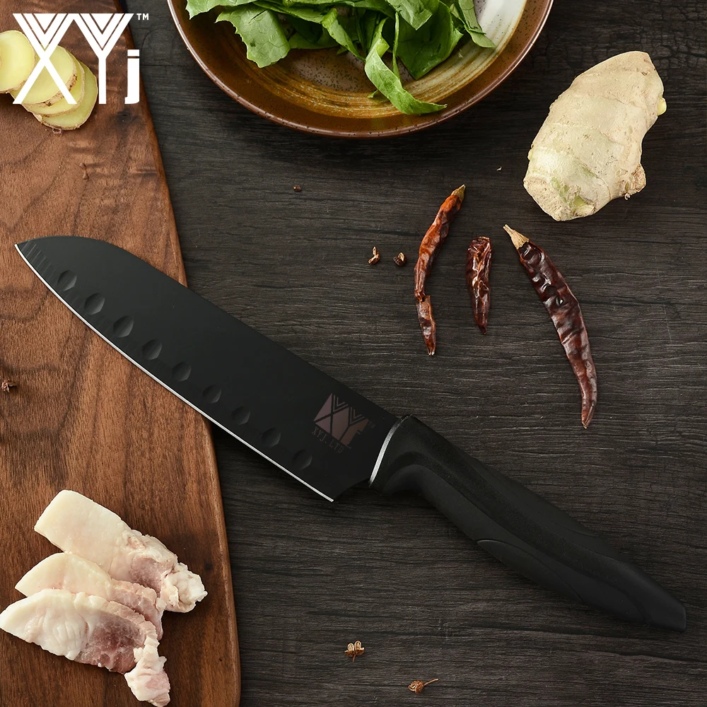 Набор кухонных ножей из нержавеющей стали XYj универсальный резец сантоку с