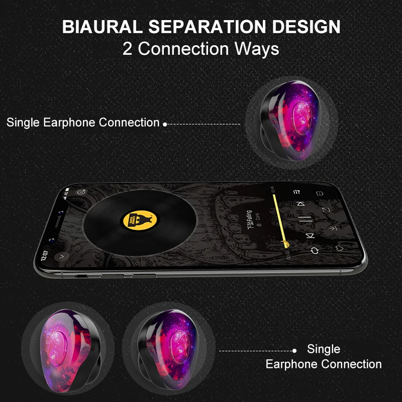 Беспроводные наушники 6D Stereo Bluetooth 5 0 TWS X1 водонепроницаемые вкладыши с