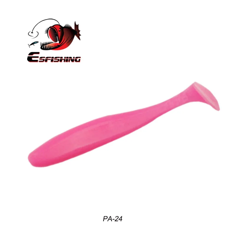 PA24 Esfishing рыболовные приманки мягкие crazy Easy shiner Shad 50 мм 0,8 г 20 шт. мягкие приманки флэш-воблер Карп весло для рыбалки хвост Iscas - Цвет: PA24